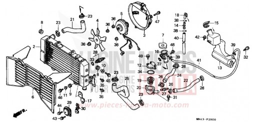 RADIATEUR CBR600FK de 1989